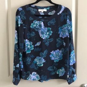 Pretty Ann Taylor LOFT floral blouse